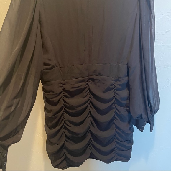 Brand New silky black bodycon dress - Picture 7 of 8